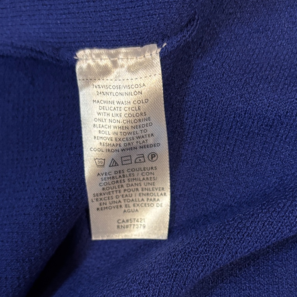 Ann Taylor Royal Blue Tank Top - Picture 4 of 6